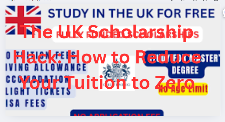 The UK Scholarship Hack: How to Reduce Your Tuition to Zero